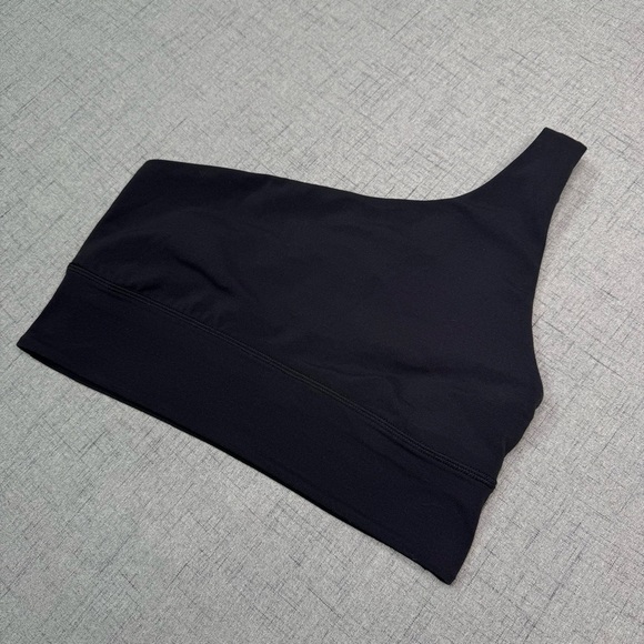 Lululemon Black Align Bra Asymmetrical Light Support A/B Cup Size 6 - Picture 4 of 9